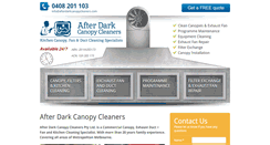 Desktop Screenshot of afterdarkcanopycleaners.com.au