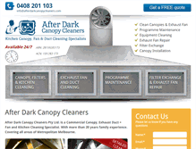 Tablet Screenshot of afterdarkcanopycleaners.com.au